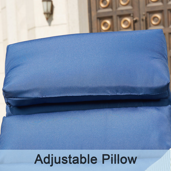 17 Stories Speidel Outdoor Metal Chaise Lounge & Reviews Wayfair